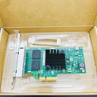 全新 intel I350-T4V2 I350AM4 四口1000M電口網卡PCI-E伺服器網卡