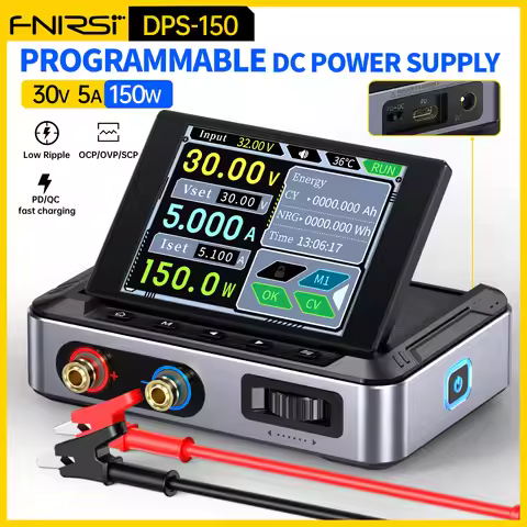 FNIRSI DPS-150 Programmable CNC DC Power Supply 30V 5A Adjustable Voltage Regulated Laboratory Bench