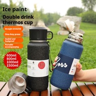【ALLEN】1500ml large capacity teacup 316 stainless steel thermos flask 24 hours hot water