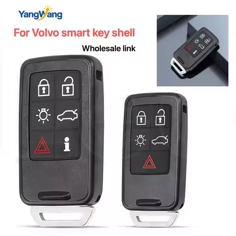 YangWang Smart Remote Key Shell Replacement For Volvo XC60 S60 S60L V40 V60 S80 XC70 4+1/5+1 Buttons
