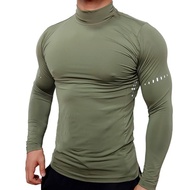 sale Compression Shirts Men s Fitness Workout Long Sleeve Tshirt Gym Training Tops Muscle Tees