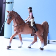 [Vaveren] 1 Piece Horse Figurine, Sleichs Horse, Horse Figurine with Rider,  Horses, Horses, Charact