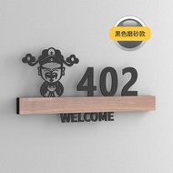 House Number Plate Household Digital Sign Room Hotel Sign Prompt Sign Custom Self-adhesive 3D Door N