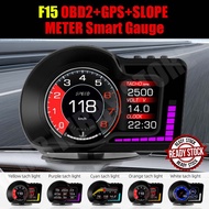 ‼️New Model🇲🇾 F15 Car OBD OBD2 Meter GPS Digital Scanner Speedometer Gauge display Hud Water temp RP