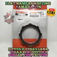 PLAT KAMPAS KOPLING SET ASLI ORIGINAL YAMAHA 5TN UNTUK MOTOR JUPITER Z VEGA R LAMA VEGA R NEW JUPITE