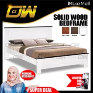 Queen / King Size Fully Solid Wood Bed Frame/ Wooden Bedframe / Wooden Bed Bed / Adult Bedframe / La