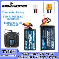 2 PCS RadioMaster TX16S Ori Transmitter 2S 5000/6200mAh Lipo Battery Source Remote Control FPV Racin