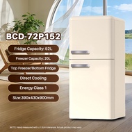 【ready stock】Snowflk compact fridge 2 door mini refrigerator upright freezer