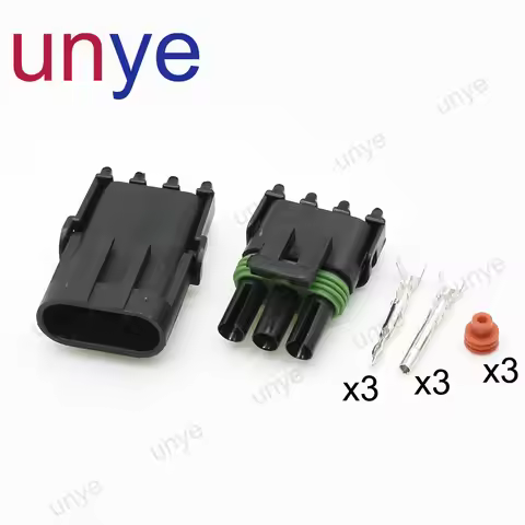 1/5/10/20Sets 12015793 12010717 3 Pin Female Male Plug Haltech MAP TPS Waterproof Automotive Car Soc