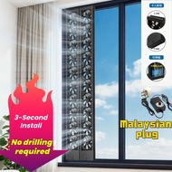 window exhaust fan Kipas Ekzos Tingkap Kipas Pengudaraan Tandas Tanpa Perlu Gerudi Pemasangan Cepat 