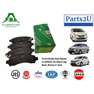 Perodua Myvi Bezza Axia front brake pad JAPAN