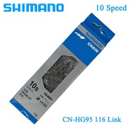 Shimano CN-HG95 For DE XT 10 Speed MTB Road Mountain Bike Chain 116L With Quick Link HG95 10 Speed B