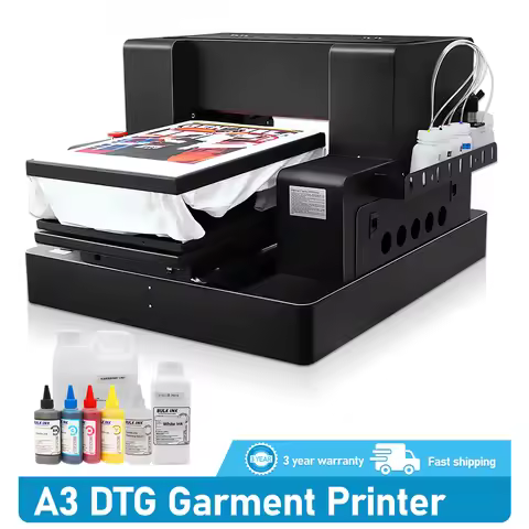 DTG Printer A3 Direct Print to Garment Impresora DTG Flatbed Printer For T-shirt Printing Machine A3