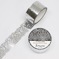 GR-4080 Kamiiso Roman (Silver Foil), 0.8 inches x 9.8 ft (20 mm x 3 m), Made in Japan