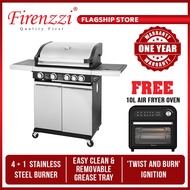 Firenzzi FBQ-1548 BBQ Expert Gas Grill with Free Accessories &amp; 10L Air Fryer Oven (Bubble Wrapping + Fragile Sticker