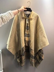 全新Burberry女裝綿羊毛披肩斗蓬