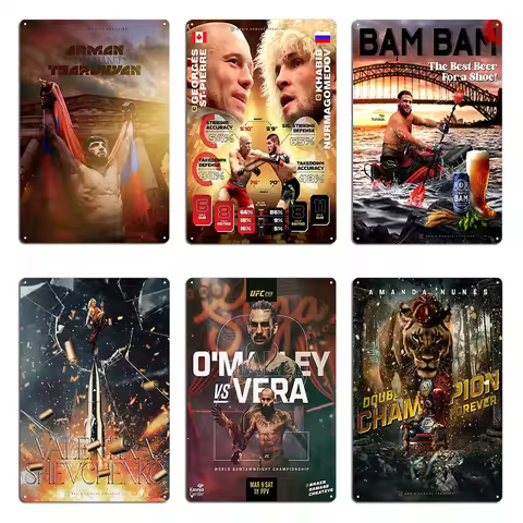 Ilia Topuria El Matador Metal Signs Wall Cave Sign Rusty Designs Plaques Ilia Topuria Tin Sign Poste