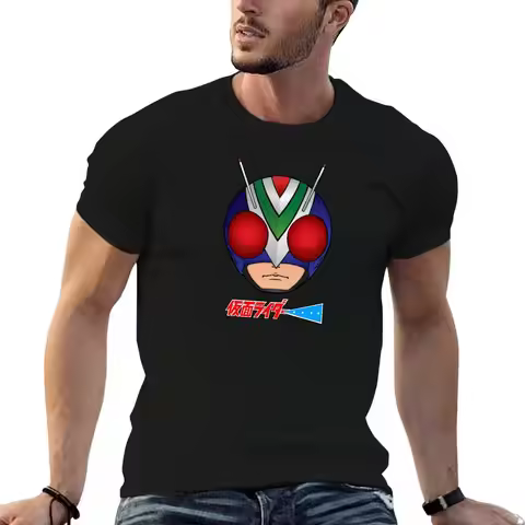 Riderman 4 Kamen Rider V3 Series T-Shirt Quick Dry Fishing T-Shirt