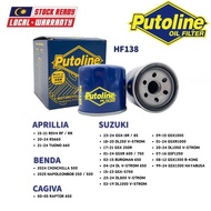 PUTOLINE Oil Filter HF138 / Motorcycle for APRILIA RSV4 RF / CAGIVA RAPTOR 650 / SUZUKI GSXR 600, 10