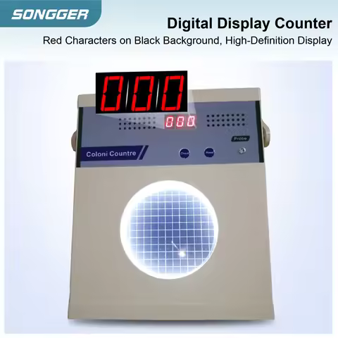 XK97-A LED Digital Colony Counter Semi Automatic Petri Dish Bacteria Counting 0-999 For 110mm Plates