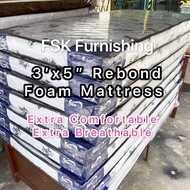 High Quality Rebond Foam Mattress/Single Mattress 3’x5”/Tilam Bujang