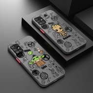 Marvel Funny Yoda Baby Groot Cute Matte Mobile Phone Case For Samsung A73 A72 A71 A70/S A53 A52 A52S