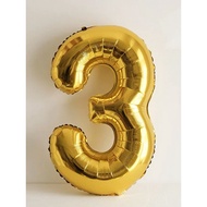 107cm Golden Birthday Number Balloon Decoration Big Number Birthday Party One Year Old Decoration Ph