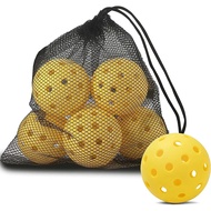 【Fast-selling】 74mm 40 Hole Net Bag 6pcs Pickleball Plastic Pe Super Hard Hole Outdoor For Competiti