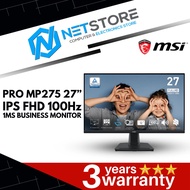 MSI PRO MP275 27” IPS FHD 100Hz 1MS BUSINESS MONITOR - 9S6-3PC3CM-009