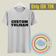 Custom T-shirts with Words, Screen Printed T-shirts, SML XL 2XL 3XL, White