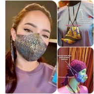 Face Mask Songket | Face Mask Batik | Fashion Face Mask | Washable Face Mask