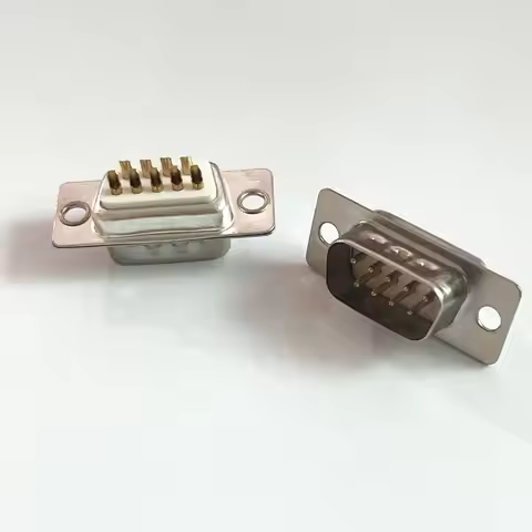 1/5/10PCS DB9 D-Sub Connectors Plug jack socket adapter RS232 9 Pin Male Female Mount serial port DP