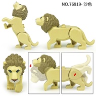 Compatible with Lego Wild Animals Lions Lions Male Lions Tigers Cubs Animals Assembled Building Bloc