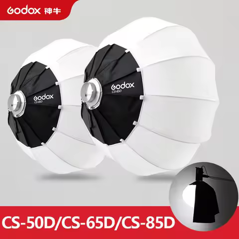 Godox CS-50D CS-65D CS-85D Lantern Quick-install Portable Round Shape Softbox Light for Bowens Mount