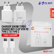 XIAOMI TURBO CHARGE MDY-12-EF 67W PD TYPE C TO TYPE C CHARGER