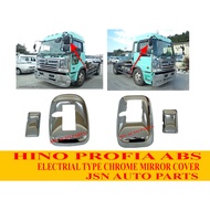 CHROME MIRROR COVER HINO PROFIA ABS ,HINO 700 (ELECTRICAL TYPE) PRICE FOR 1PC