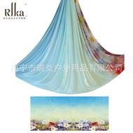 5m Buaian Buaian Kecerunan Studio Yoga Graviti Buaian Yoga Udara Buaian Yoga Elastik Buaian Gantung 