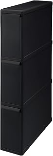 LIKE-IT FBS-3 Trash Can with Lid, Separating Drawer Station, Super Slim, 3 Tiers, Approx. Width 5.5 