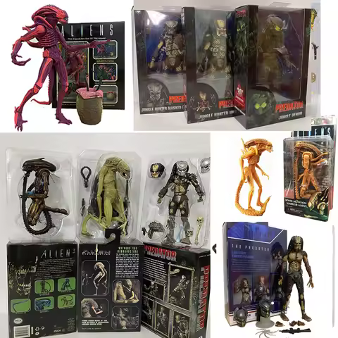 NECA Lab Escape Fugitive Predator Kenner Leader Clan Chief Resurrection Deluxe Newborn Xenomorph War