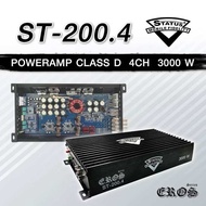 STATUS ST-200.4 เพาเวอร์ คลาส ดี 4channel ขับเสียงกลางแหลม Poweramp class D 4CH 3000w