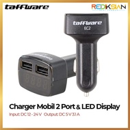 LAYAR Dual USB Car Charger 3.1A with LED Display | 3.1A Dual USB Car Charger with LED Display