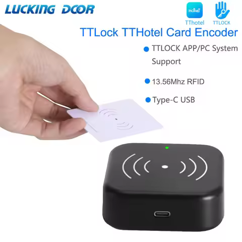 TTLOCK Smart Card Encoder NFC 13.56M M1 IC Card Reader RFID Chip Scanner for TT Hotel TT Renting Sys