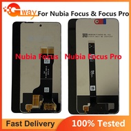ทดสอบของแท้สำหรับ ZTE Nubia Focus 5G ซ่อมชิ้นส่วนจอสัมผัสแอลซีดีของเครื่องแปลงดิจิทัลสำหรับ ZTE Nubi