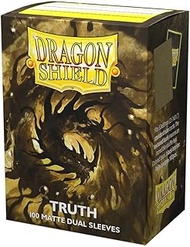 Dragon Shield 100 Count Standard Size Dual Matte Card Sleeves (100 Standard Size Sleeves, Matte Truth)