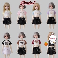 TOPABC T-shirt Pleated Skirt, Mini Fashion Princess Chain Skirt, Gift Toys Cute DIY Accessories Doll