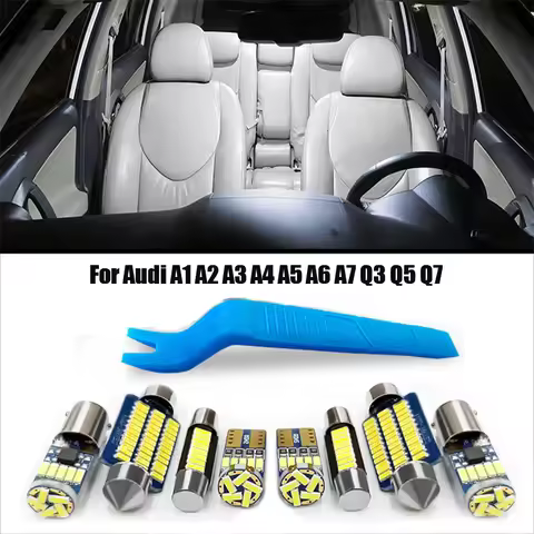 Indoor Lamp Car LED Interior Light Canbus For Audi A3 8P 8V 8L A4 B5 B6 B7 B8 A5 8T A6 C5 C6 C7 A7 A
