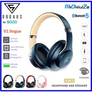 SODO DOQAUS V1 - 2 in 1 Twist-out Bluetooth 5.0 Speaker Headphone with Microphone