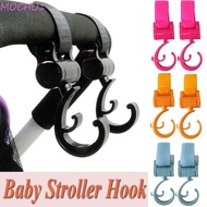 MOCHO1 Baby Stroller Hooks Rotatable Portable Wheelchair Organizer Baby Stroller Accessories Car Buckle Rotate 360 Degrees Basket Strap Bag