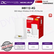 MERCUSYS MB112-4G 300 Mbps Wireless N 4G LTE Router 2.4 GHz (3Y)
