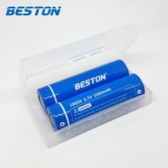 Beston - 2粒裝 18650 Li-ion 充電池(平頭) 3300mAh 3.7V (10A) 適合 手電筒 手提風扇